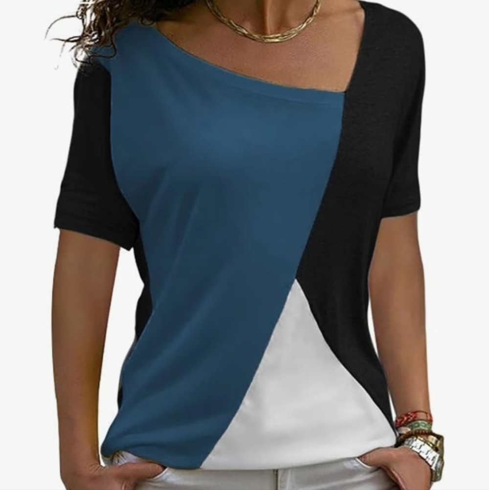 NWT ColorBlock Tee SzM